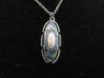 Sterling Silver Mother of Pearl and Abalone Necklace