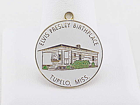 Elvis Presley Birthplace Tupelo, Mississippi Enamel Charm Or Pendant