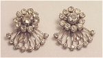 VINTAGE SMALL CLEAR RHINESTONE DRESS OR SHOE CLIPS