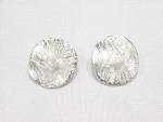 CHICO'S UNIQUE ICY FROSTED SILVER TONE PIERCED EARRINGS