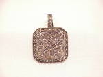STERLING SILVER AND MARCASITE INITIAL R PENDANT OR ENHANCER