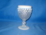 FENTON FRENCH OPALESCENT HOBNAIL WATER GOBLET