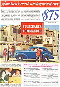Studebaker Commander Advertisement 1930s Ad0152