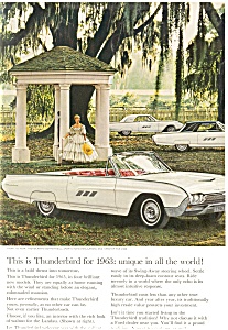 1963 Thunderbird Full Line Ad Ad0178