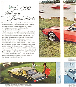 1962 Thunderbird Full Line Ad Ad0179
