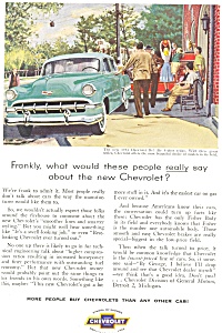 1954 Chevrolet Bel Air 4 Door Sedan Ad Ad0215