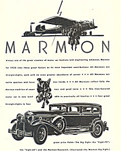 Marmon Big Eight 1930 Ad Ad0458