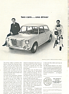 Mg Sports Sedan Graham Hill Ad Ad0571 1966