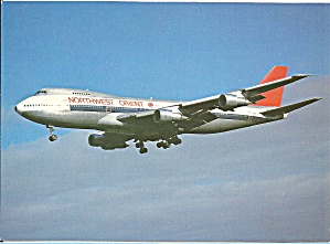 Northwest Orient 747 On Final Cs10341