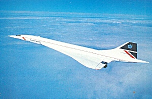 British Airways Concorde In Flight Postcard Cs10591