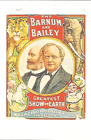 Sarasota Ringling Museum Barnum Bailey Poster Postcard Cs11279