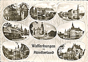 Munster Germany Eight Views Postcard Cs11441
