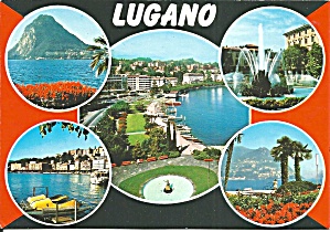 Lugano Switzerland Lake Mountain Views Cs11629