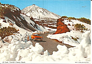 Tenerife Canary Islands Snow On El Teide Cs11881