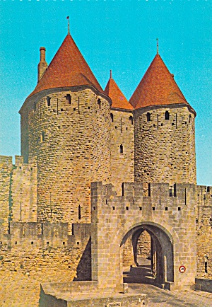 Cit&#233; De Carcassonn A Medieval Fortress In Carcassonne France Postcard Cs12208f