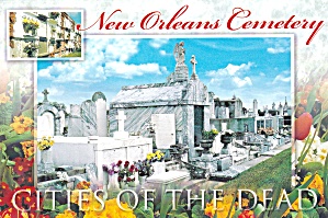 New Orleans Cemetery Cities Of The Dead Postcard Cs13866