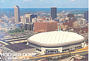 Hoosier Dome Indianapolis In Postcard Cs2356