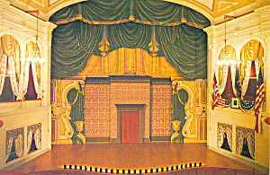 Ford S Theatre Stage And Presidential Box Washington Dc Postcard Cs2600