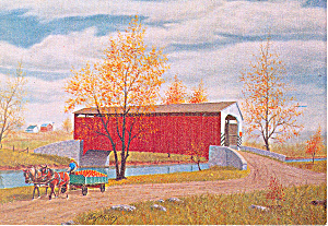 Autumntime Watercolor By Jay Mcvey Postcard Cs2827