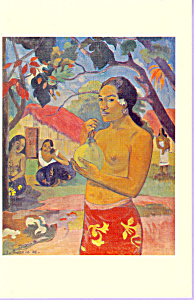 Where Are You Going Paul Gauguin Postcard Cs3374