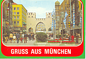 Munich Germany Neuhauserstrasse Und Karlstor Cs4506