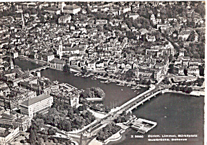 Zurich Switzerland Limmat Burkliplatz Qualbrucke Bellevue Cs5872