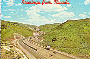 Emigrant Pass Interstate 80 Elko Nevada Postcard Cs6327