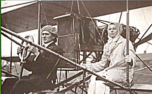 Couple On Wright Flyer Travel Agency Advertising Cs7330
