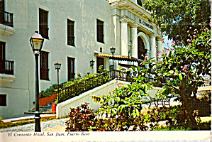 Hotel Convento San Juan Puerto Rico Postcard Cs7469