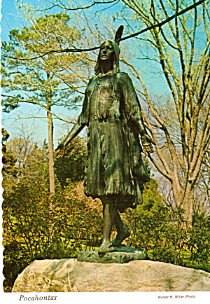 Pocahontas Statue Jamestown Virginia Cs7486