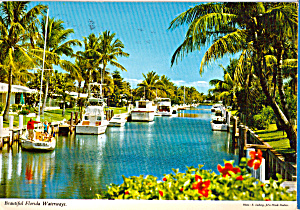 Boats On A Waterway In Florida Cs7685