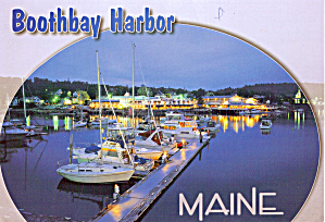 Boothbay Harbor Maine At Dusk Cs7956
