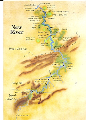 New River Gorge National River Map Cs8537