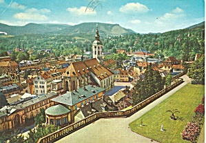 Baden Baden Germany View From New Castle Cs8576
