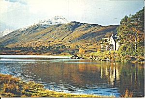 Scotland Loch Affric With Lodge Affric In Distance Cs8643