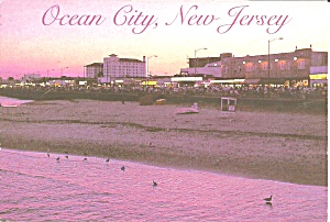 Ocean City New Jersey Twilght Beach Boardwalk Cs9338