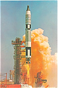 Nasa Gemini Titan Launch Postcard Lp0158