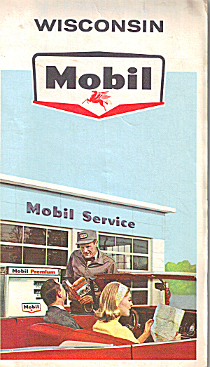 Mobil Oil Wisconsin Highway Map Ma0005