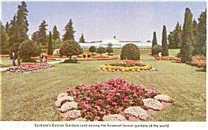 Spokane Wa Duncan Gardens Postcard N0122