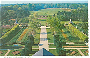 Williamsburg Va Gardens At Governor S Palace Postcard N0618