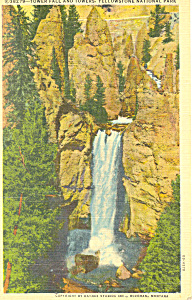 Tower Fall Yellowstone National Park Wy Postcard N1184