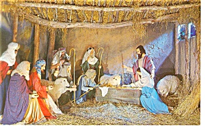 Christus Gardens Tn Nativity Scene Postcard P10351