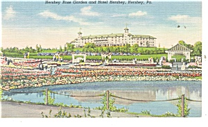 Hershey Pa Hershey Hotel And Rose Garden Postcard P10904