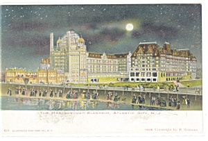 Marlborough Blenheim Hotel Atlantic City Postcard P11174