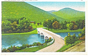 Mohawk Trail Ma Deerfield River Bridge Postcard P12634 1934