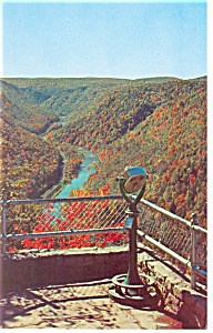 Fall View At Pennsylvania Grand Canyon Postcard P12745