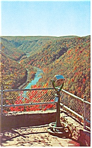 Fall View At Pennsylvania Grand Canyon Postcard P12753
