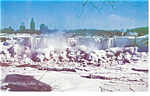 Winter View Of Niagara Falls Postcard P13136