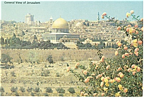 General View Of Jerusalem Israel Postcard P13210