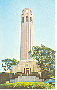 San Francisco Ca Coit Tower Postcard P14855